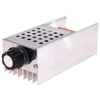 AC 220V 6000W SCR ตัวควบคุมตัวควบคุมแรงดันไฟฟ้าอิเล็กทรอนิกส์ Dimmer Thermostat Speed Regulation Mold พร้อมเคส