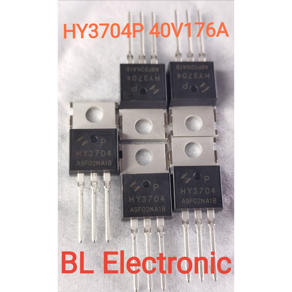 ใหม่แท้ 5ชิ้น hy3704  HY3704P N-Chanel MOSFET 40V/176A Inverter-DC TO DC-โซล่าเซลล์