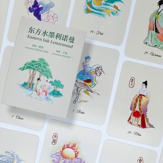 Eastern Ink Lenormand เทพจีน นางฟ้า หยินหยาง จีนโบราณ Chinese Culture ไพ่เลอนอร์มองด์ ไพ่ทาโรต์ ไพ่ทาโร่ แท้ น่ารัก สวย