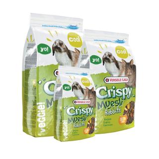 Crispy - Muesli Rabbits อาหารกระต่ายสูตรประหยัด คริสปี้ เพิ่มไฟเบอร์พิเศษ, Versele Laga