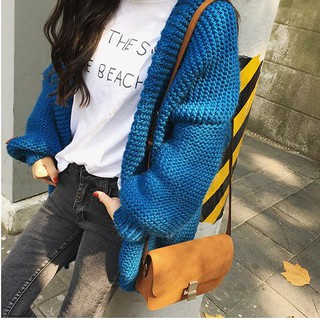เสื้อคลุมสีพื้นแฟชั่นเกาหลี พร้อมส่ง