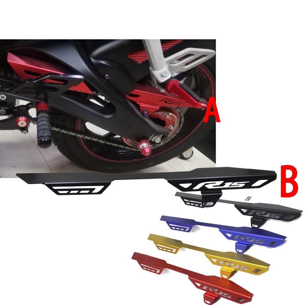 STMOTO 2021 รถจักรยานยนต์R15 V3 กรอบตัวป้องกันโซ่ฝาครอบGuardอุปกรณ์เสริมสําหรับYAMAHA yzf-r15 R15 V3