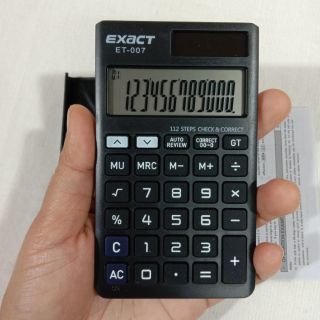 เครื่องคิดเลข exact-et 007 คละสี 12หลัก เครื่องคิดเลขขนาดพกพา calculator et-007