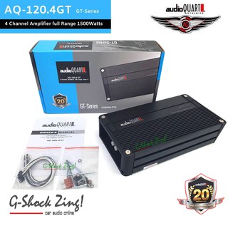 AUDIO QUART รุ่น AQ-120.4GT GT-Series เครื่องเสียงรถยนต์ เพาเวอร์แอมป์ ขับลำโพงเสียงกลางแหลม 4Channel กำลังขับ1500วัตต์