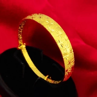 สร้อยข้อมือ กําไลข้อมือชุบทอง 24K ยิปโซ เปิดได้ ถ้ําได้ เครื่องประดับแฟชั่น ของขวัญ สําหรับผู้หญิง