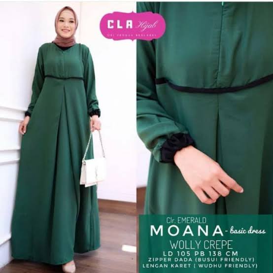 MOANA DRESS // olshop moana dress // gamis ใหม่ล่าสุด // gamis GO52