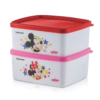 กระปุก Tupperware ลาย Mickey &amp; Minnie Snack Box ขนาด 400ml