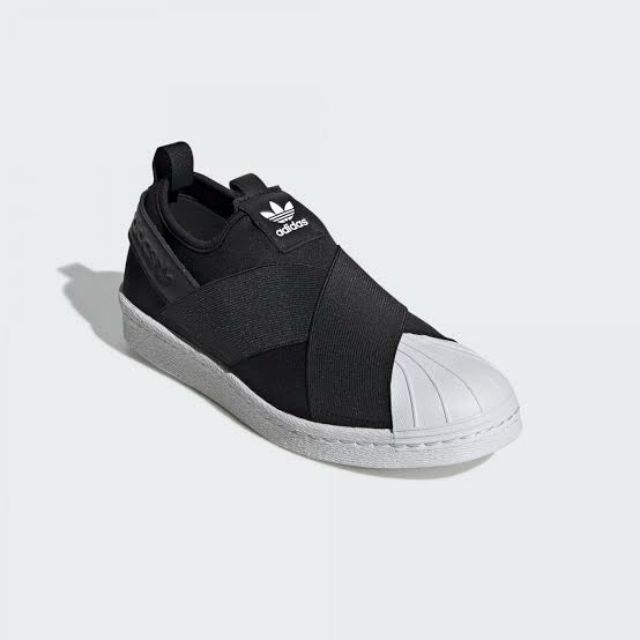 adidas superstar slip on kids Black
