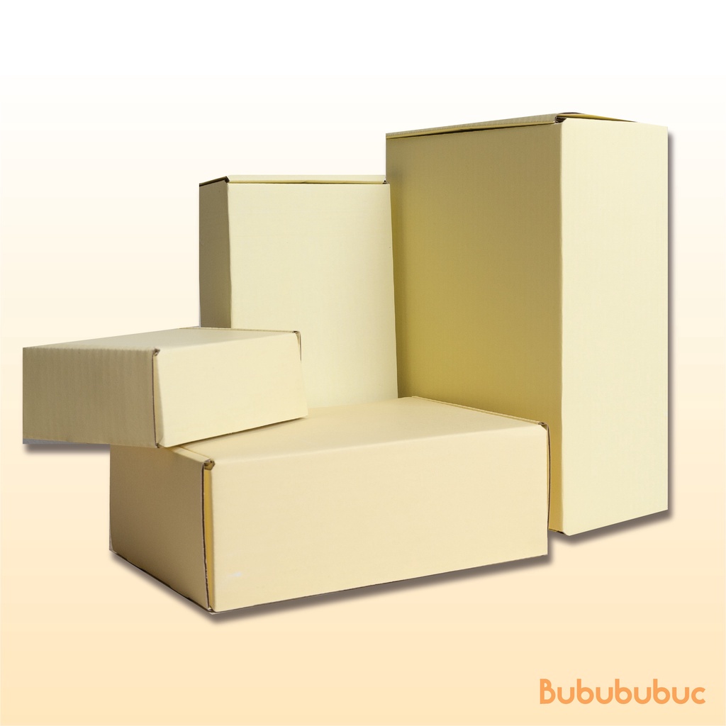 กล่องพัสดุ ไปรษณีย์หูช้างไซส์ B (17*25*9cm) 1แพคมี10ใบ สีสดใส Corrugated box for Postal (standard size B 17x25x9cm.)