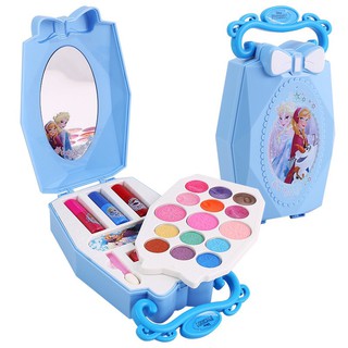 แต่งหน้าเด็ก สีฟ้า เครื่องสำอางค์ ปลอดภัย DISNEY CHILDREN COSMETIC GIRL PRINCESS MAKEUP