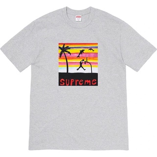 เสื้อยืด Supreme Dunk Tee Heather Grey ใหม่พร้อมส่ง ของแท้