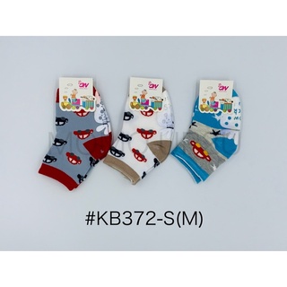 OW Socks ถุงเท้าข้อยาวเด็กลายน่ารัก KB372 แพ็ค 12 คู่คละสี