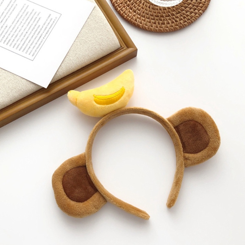 Mya Headbands นุ่มน่ารัก ดีไซน์การ์ตูนสัตว์ พร้อมห่วงยางลายลิง สำหรับงานปาร์ตี้ธีมสนุกๆ - รูปที่ 3