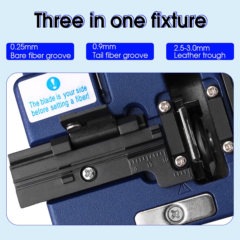 เครื่องตัดสายไฟเบอร์ออปติคอล FC-6S FTTH ออปติคอลไฟเบอร์ เชื่อมต่อเย็น ตัดกลับอัตโนมัติ + ใบมีด ราคา ถูกที่สุด ดีลบีเคเค แกลเลอรีภาพที่ 7