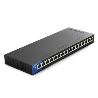 Linksys LGS116 Switch 16-Port Gigabit Ethernet Unmanaged, 32 Gbps Bandwidth, Metal Enclosure