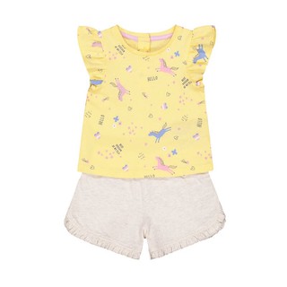 Mothercare unicorn vest and shorts set