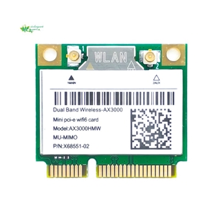 Mini Pci - E Ax200 Ax3000 Wi - Fi 6 อะแดปเตอร์ Dual Band บลูทูธไร้สาย 5 . 1 Wifi การ์ด 802 . 11 Ax 2 . 4 G / 5 G Wlan Windows10