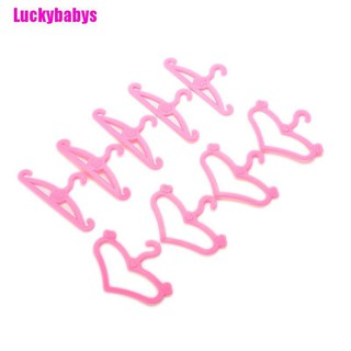 Luckybabys ไม้แขวนเสื้อ สีชมพู 50 ชิ้น