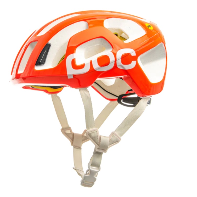 (ลดล้างสต๊อก) หมวกจักรยาน POC รุ่น Octal Avip Mips (Zink Orange/Hydrogen White) SIZE M ของแท้ 100%