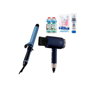 [SAVESET I] LESASHA แกนม้วนผม JUMBO CURL 32MM (LS1082) + ไดร์ MAXI AIR HAIR DRYER 1800W (LS0663)+set บำรุงผม