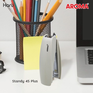 แผงเครื่องเย็บกระดาษขนาดกลาง AROMA   STANDY 45 PLUS/Y2 ใช้ลวดเย็บกระดาษ เบอร์ 3(24/6), 35(26/6) (PC)