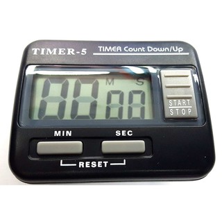 นาฬิกาจับเวลา เดินหน้าถอยหลัง Timer 5 สีดำ จับเวลาได้ 99 นาที