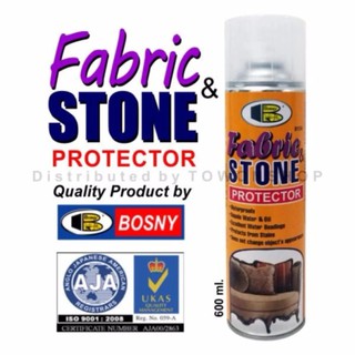 BOSNY บอสนี่ สเปรย์เคลือบกันน้ำ และคราบสกปรก FABRIC &amp; STONE PROTECTOR 600ml.