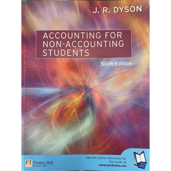 [หนังสือมือสอง textbook] Accounting for non-accounting students (Sixth edition) - J.R. Dyson