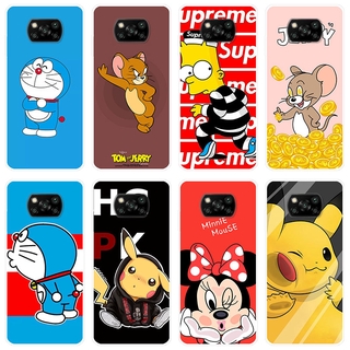 เคสสำหรับ Xiaomi Poco X3 NFC Case Silicone Back Cover Soft Casing Xiaomi PocoX3 X 3 NFC cartoon TPU เคส