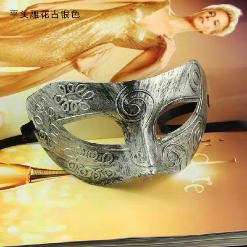 พร้อมส่ง หน้ากากจีนโบราณ หน้ากากเว่ยอิง ปรมาจารย์ลัทธิมาร หน้ากากครึ่งใบ หน้ากากนักรบโรมัน คอสเพลย์ หน้ากากแฟนซี