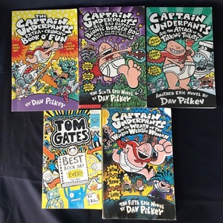 • Scholastic  Captain Underpants มือสอง 4เล่ม แถม 1