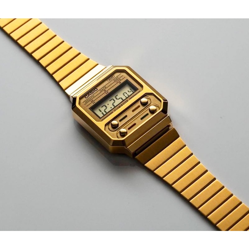 นาฬิกา CASIO RETRO SERIES รุ่น A100WE-1A / A100WEG-9A / A100WEGG-1A / A100WEL-1A / A100WEF / A120WE