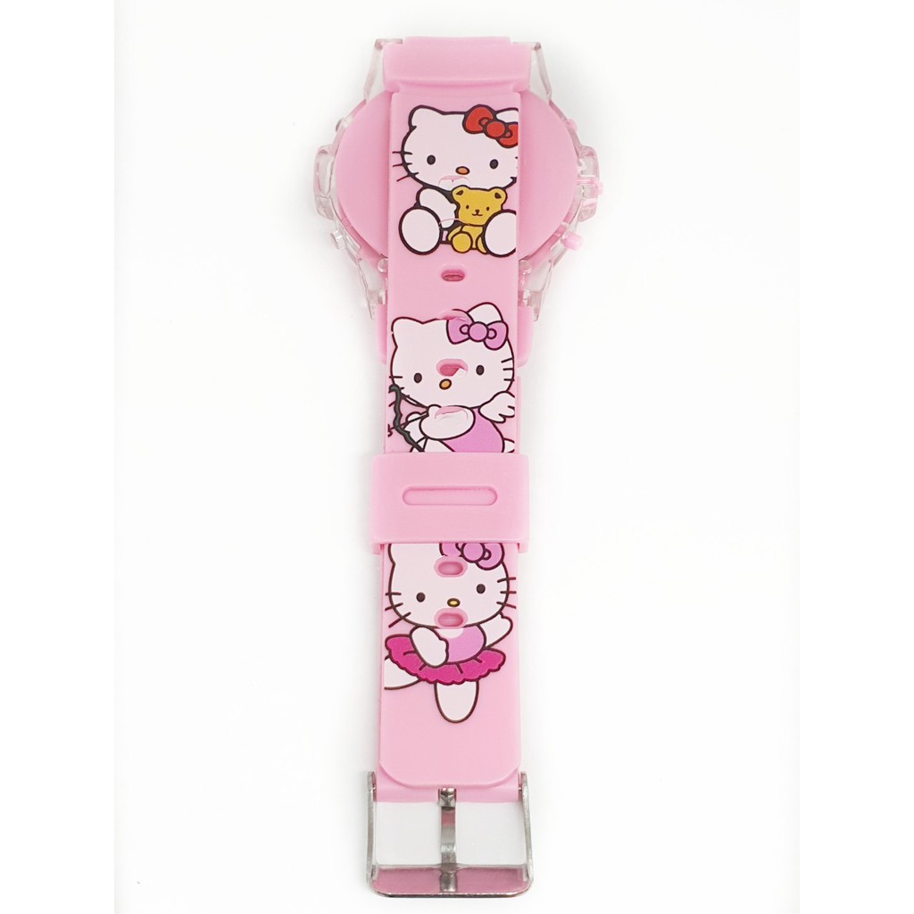 Hello kitty นาฬิเด็ก นาฬิกาคิตตี้ มีไฟ มีเสียง นาฬิกาเด็กผู้หญิง ลายการ์ตูน น่ารัก RC120