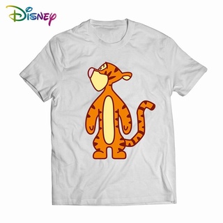 เสื้อยืดผ้าฝ้ายแขนสั้นพิมพ์ลาย Disney My Friends Tigger Pooh สําหรับผู้หญิง