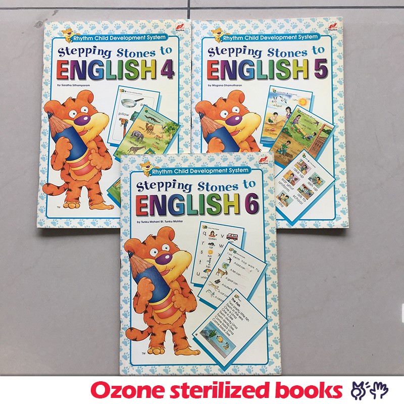 [มือสอง] 441 Preschool (3bks + สติ๊กเกอร์) 4-5 yo English Early education Tadika home school Praseko