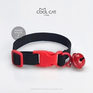 ปลอกคอแมวนิรภัย ยางยืด รุ่น Safe & Soft : เซตสีดำ
