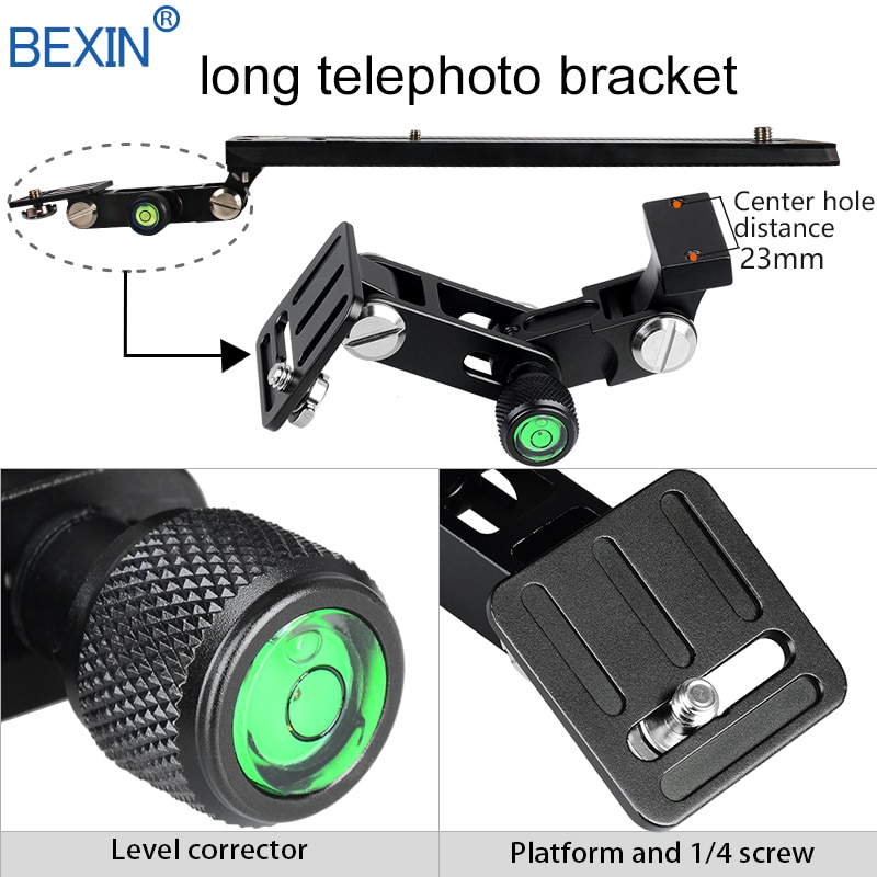 Long Telephoto Zoom lens Adapter Mount Bracket Long Focus lens camera holder support Quick Release Plate for Manfrotto tripod