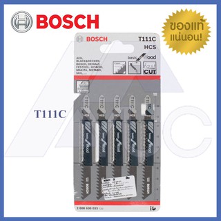 Bosch ใบเลื่อยจิ๊กซอว์ ตัดไม้ Basic for wood รุ่น T 111 C