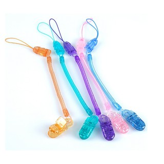 พร้อมส่ง สายคล้องจุกหลอก และยางกัด รุ่นสายสปริงยืด-หดได้