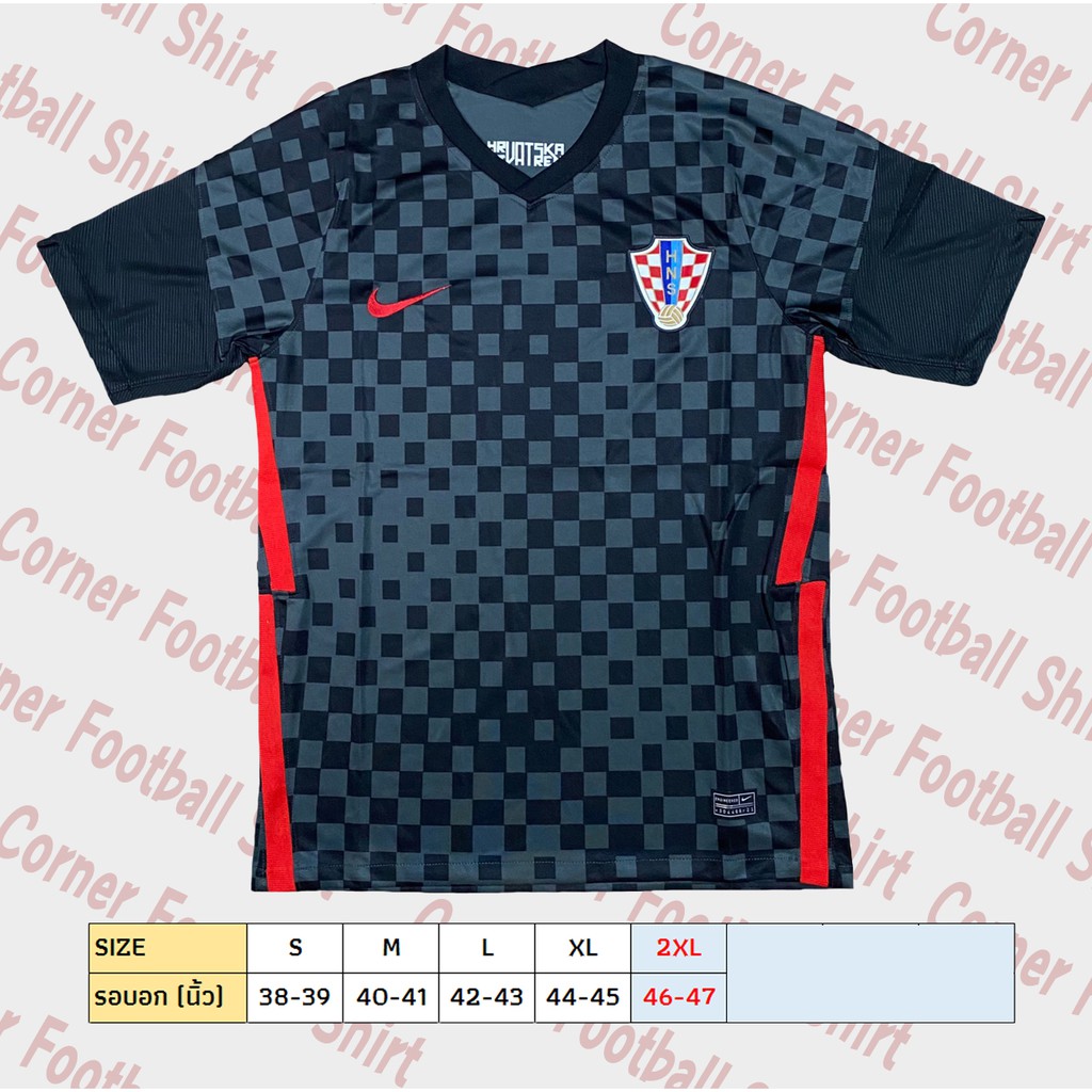เสื้อฟุตบอลทีมชาติโครเอเชีย ยูโร 2020 เกรด AAA