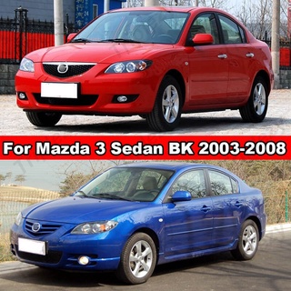 สติกเกอร์คาร์บอนไฟเบอร์ สีดํา สําหรับติดเสาประตูหน้าต่างรถยนต์ Mazda 3 Axela Sedan 2003-2022 4 8 10 ชิ้น