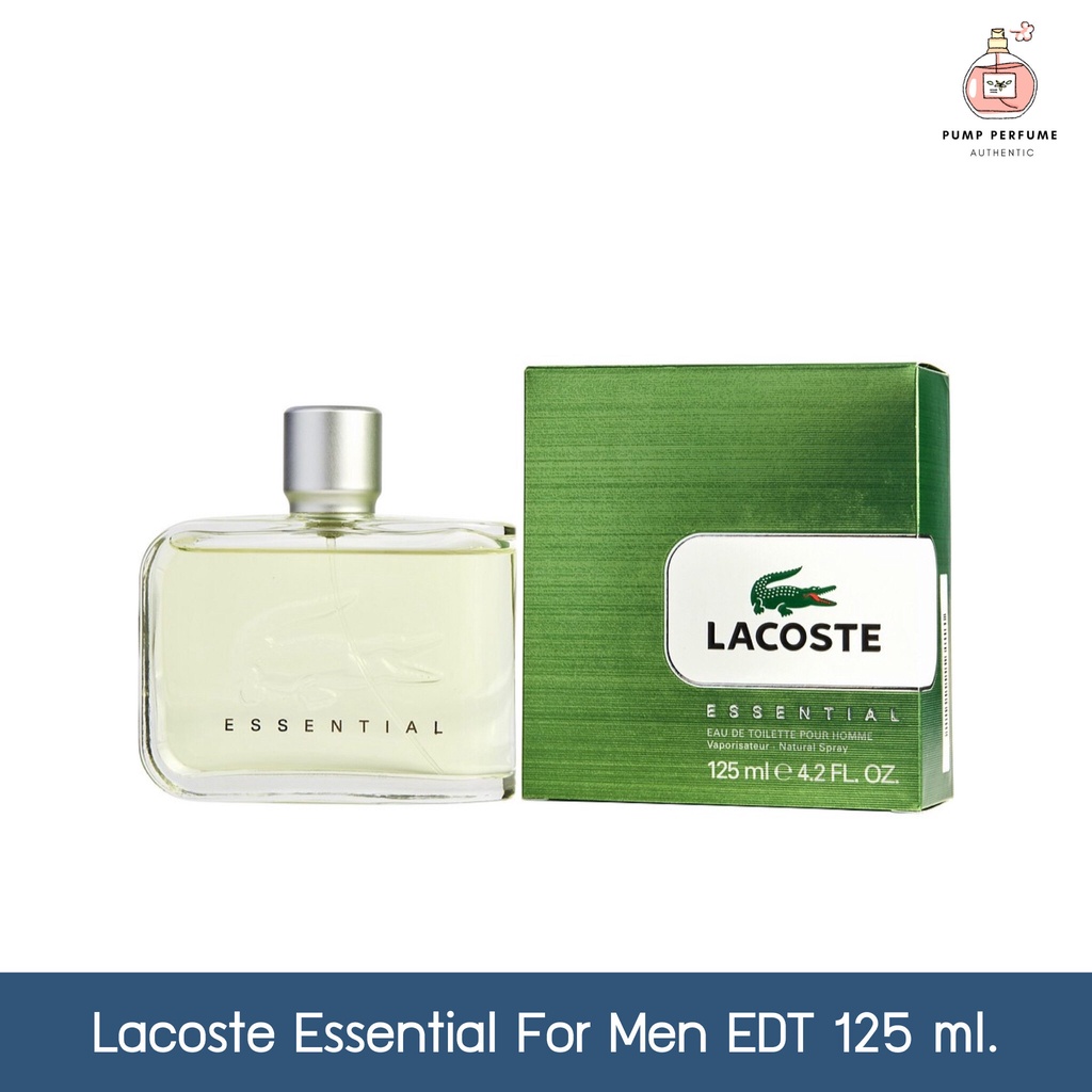 🔥ส่งฟรี+10% Coin Cashback🔥น้ำหอมผู้ชาย Lacoste Essential For Men EDT 125 ml. (พร้อมกล่อง)