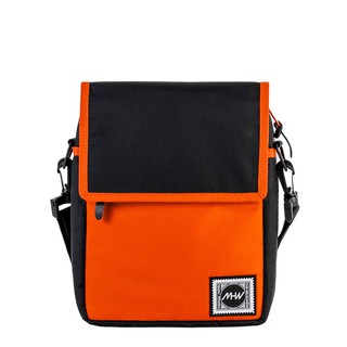 กระเป๋าสะพาย MHWstreetwear สีดำ / ส้ม สะพายข้าง sidebag crossbody shoulderbag