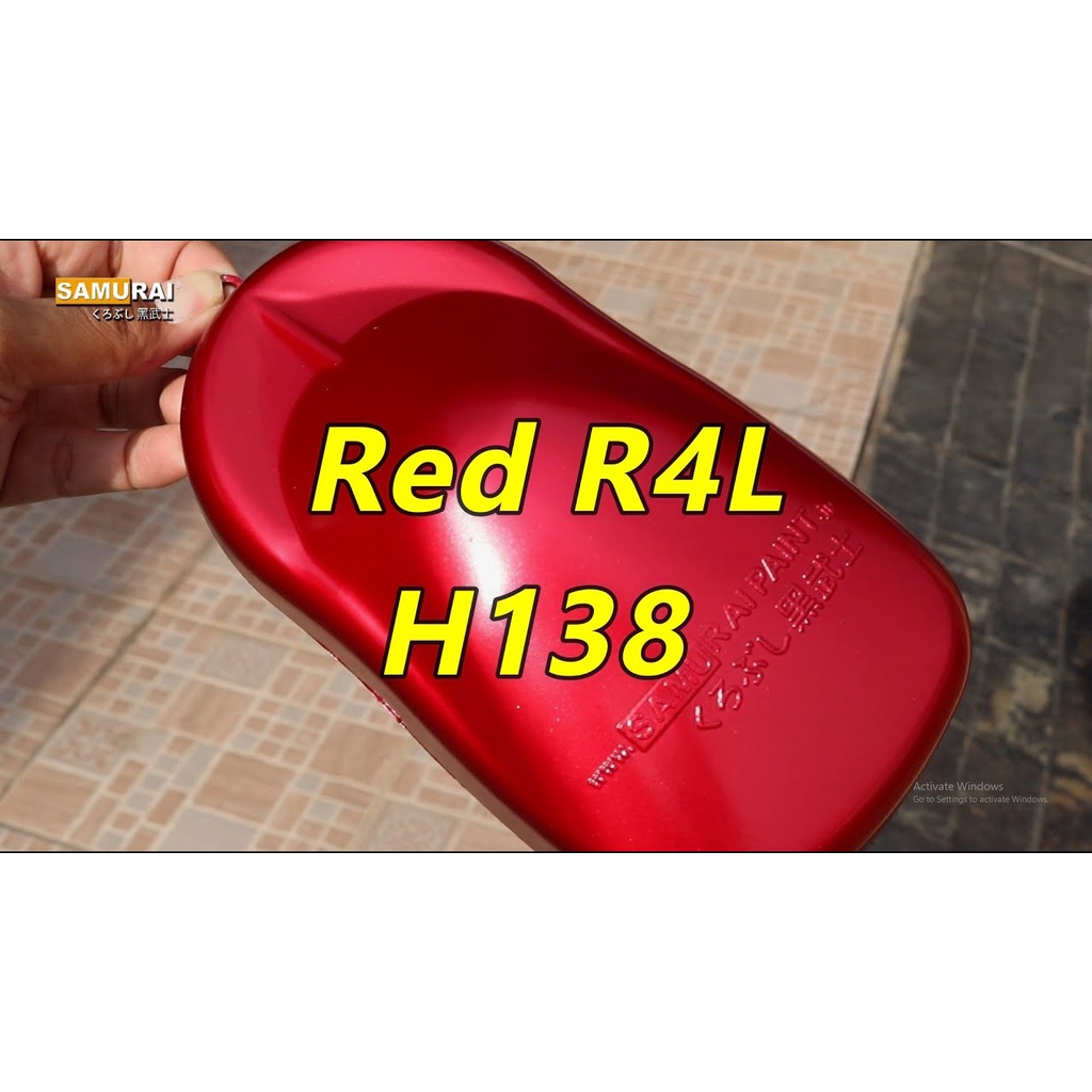 H138 สีสเปรย์ _ Samurai H138 สีสเปรย์ Candy Red _ Red R4L Brilliant HD สีแดง