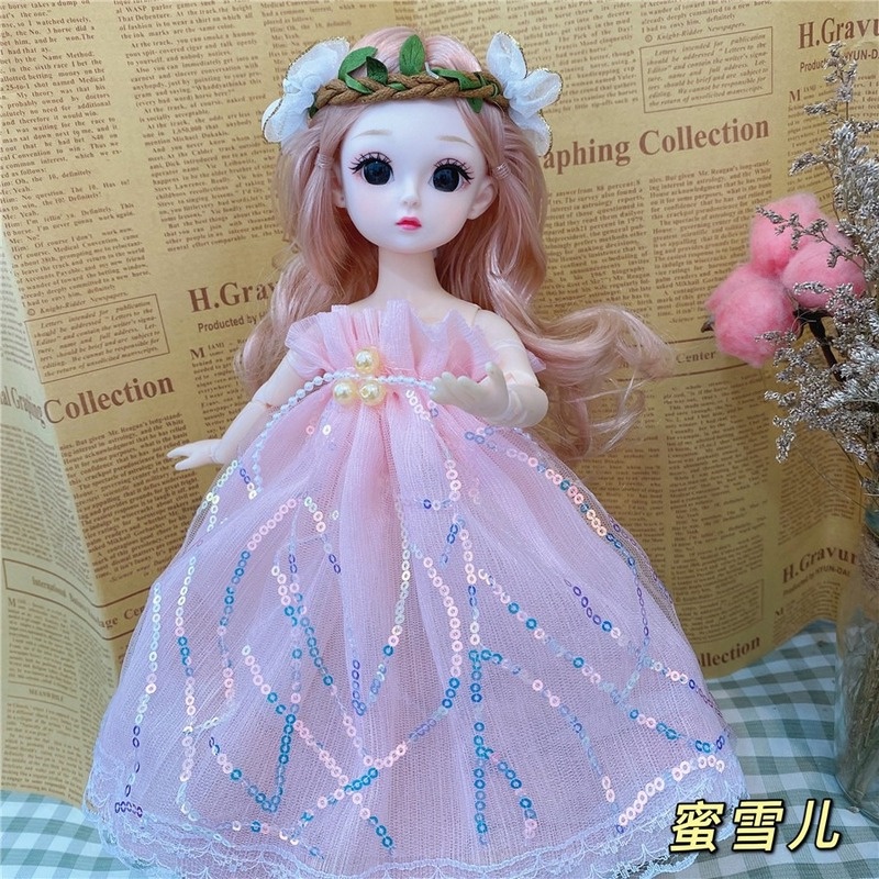 Bjd ตาโต 22 ข้อต่อขยับได้ 30 ซม. 1/6 สีน้ําตาล อุปกรณ์เสริม สําหรับตุ๊กตา DIY - รูปที่ 3