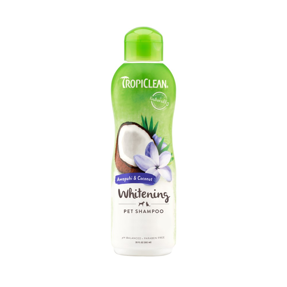 Tropiclean Awapuhi &amp; Coconut Shampoo แชมพูสูตรสำหรับขนสีขาวโดยเฉพาะ 355 ml