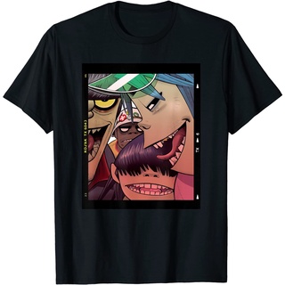 Gorillaz Polaroid Slide T-Shirtเสื้อยืด