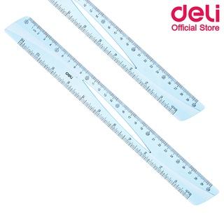 Deli H11 Ruler ไม้บรรทัดแฟนซี ยาว 30 เซนติเมตร (แพ็คกล่อง 30 ชิ้น) ไม้บรรทัด ไม้บรรทัดแฟนซี เครื่องเขียน อุปกรณ์การเรียน