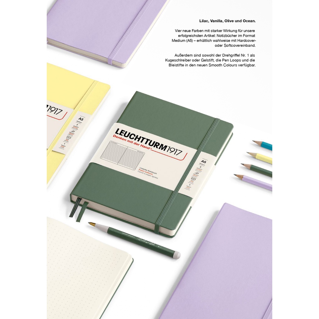 Leuchtturm1917 دفتر A5 أملس — بنفسجي ليلكي — صورة 6