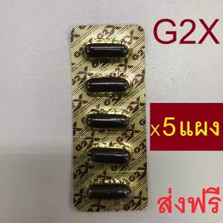 G2X จีทูเอ็กซ์ 5แผง โสมเกาหลีและเห็ดหลินจือแดง บำรุงร่างกาย เสริมสร้างภูมิต้านทาน บำรุงประสาทและสมอง 5แผง